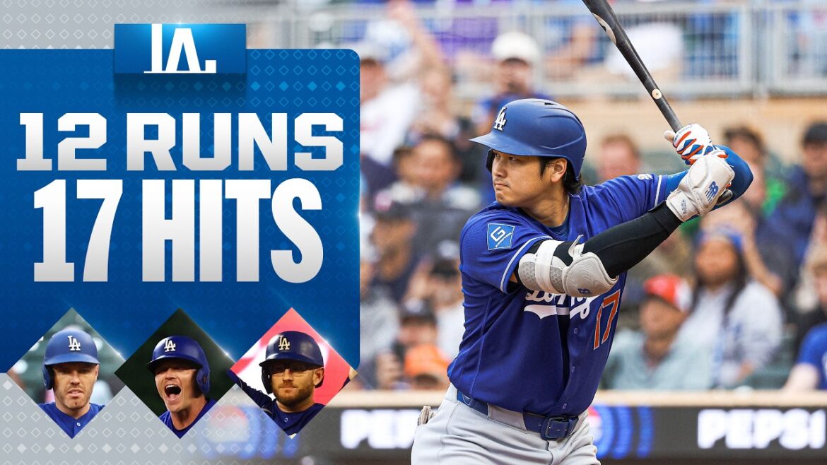 The Los Angeles Dodgers bats go OFF for 12 runs on 17 hits! 💪 (9 different players drive in runs!)