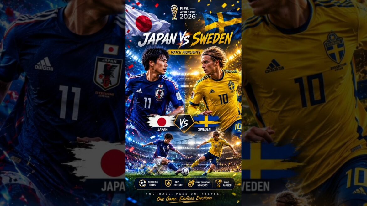 ⚽ Japan vs Sweden | Match Highlights & Best Moments, An exciting battle between Japan and Sweden!