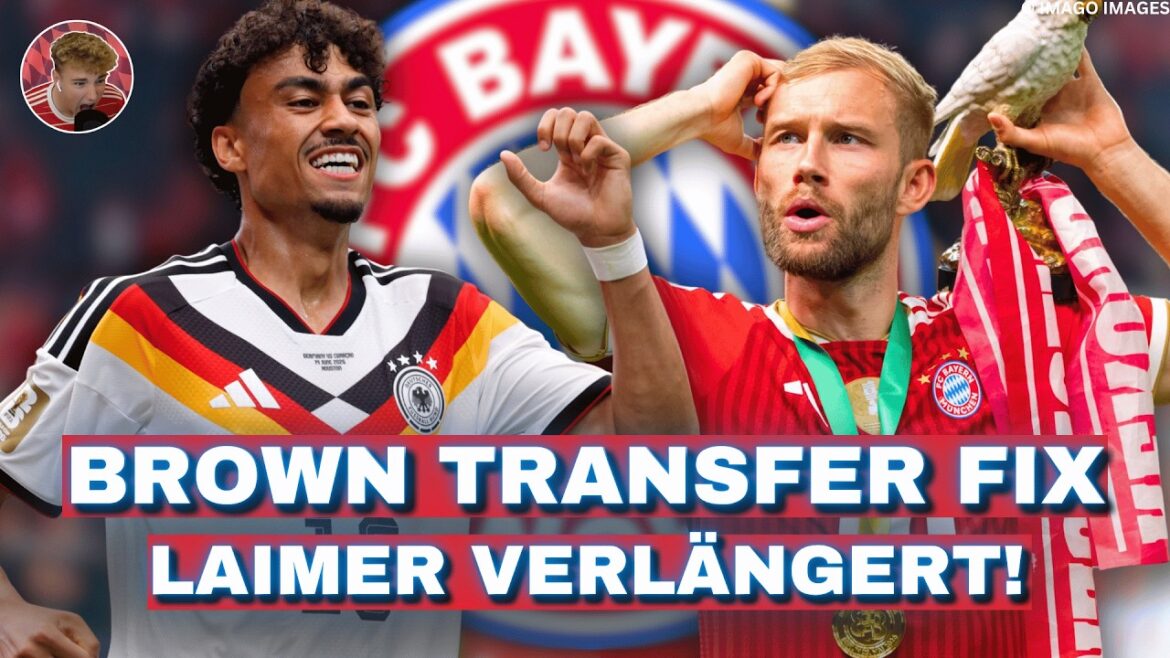 Nathaniel Brown is moving to Bayern! That's how EXPENSIVE the deal is! Laimer extends until 2029