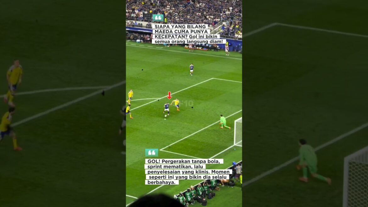 Daizen Maeda Proves Its Class! Goal against Sweden is the highlight #shortvideo #shortsfeed #shorts