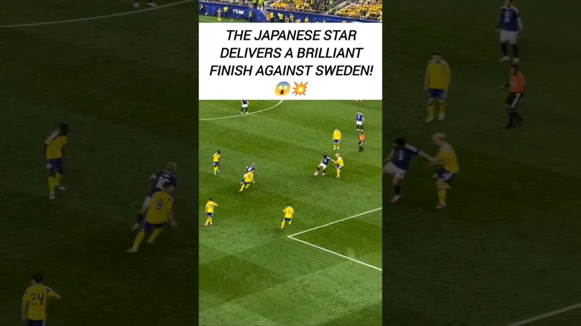 DAIZEN MAEDA STUNS SWEDEN! 🇯🇵😳🔥 | INSANE GOAL #shorts #japan #football