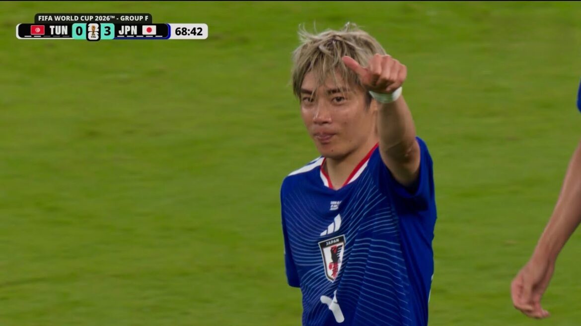 Tunisia vs Japan Junya Ito Goal FIFA WORLD CUP 2026
