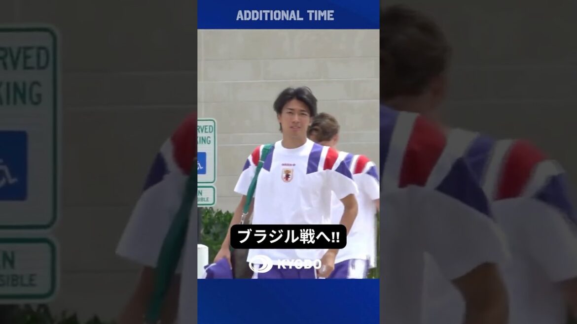 The Japanese national team departs from the practice facility in Nashville and heads for the match against Brazil! ! #Japan National Soccer Team #World Cup #Moriho Japan #The best view #samuraiblue #fifaworldcup2026