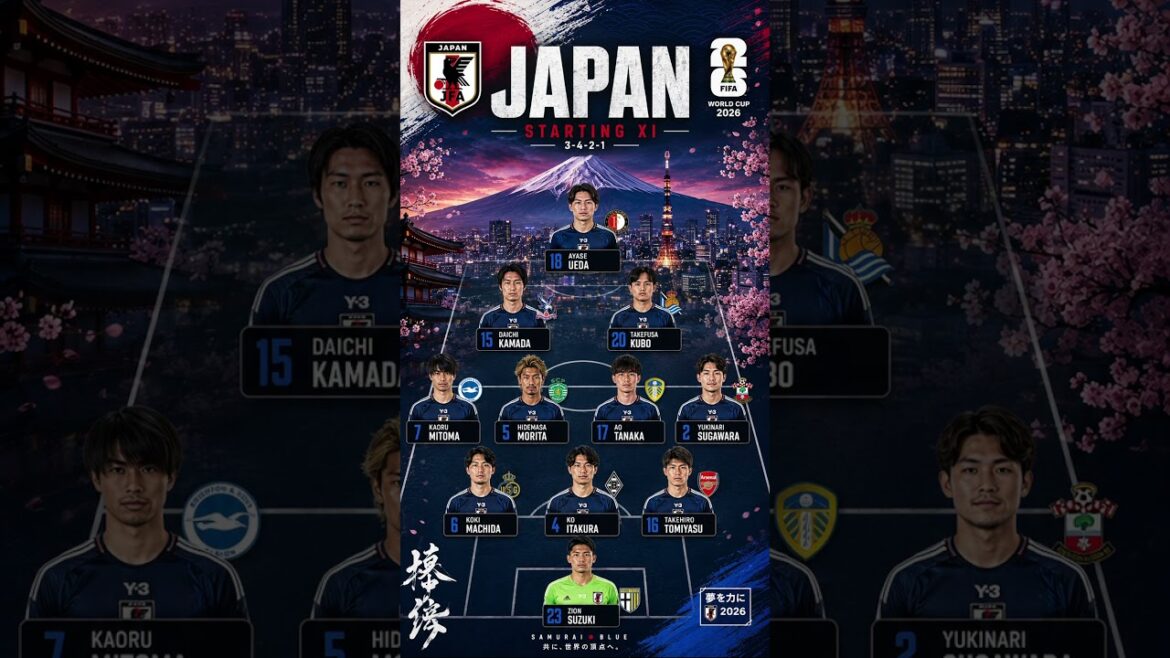 🇯🇵 Japan’s Strongest Starting XI for World Cup 2026! Can They Make History?