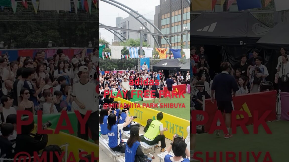 Adidas will hold a limited-time event “adidas PLAY FREE PARK” on the roof of MIYASHITA PARK!! #shorts