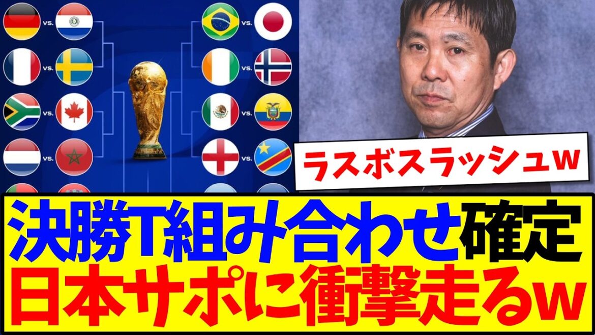 [Breaking News]All World Cup GL schedules are over, here are the final tournament brackets!