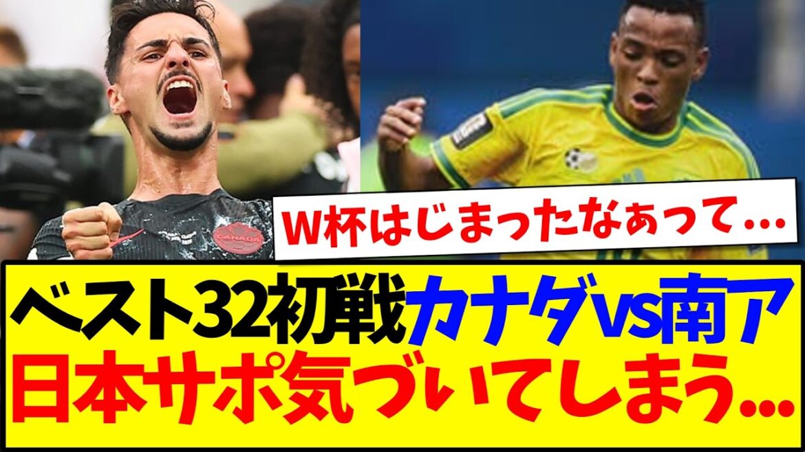 [Breaking News]Here are the reactions of Japanese supporters who noticed after watching the first match of the Best 32 between Canada and South Africa www