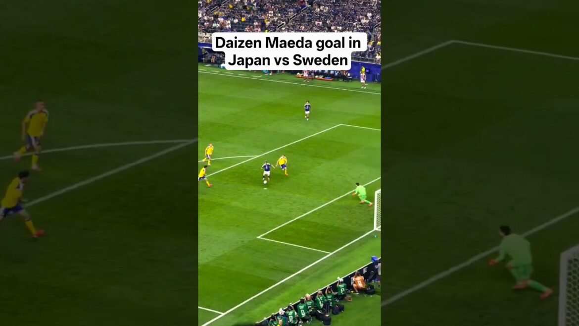 Daizen Maeda Goal in Japan vs Sweden #maeda #diazenmaeda #japan #sweden #worldcup2026 #fifaworldcup