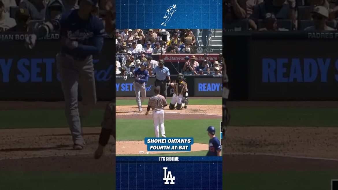 Shohei Ohtani's Fourth At-Bat VS Padres Game 3