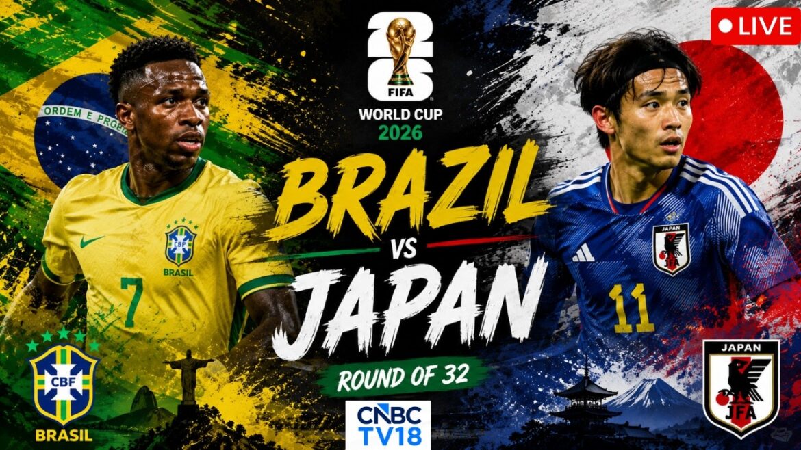 🔴 Brazil vs Japan LIVE: FIFA World Cup 2026 Round of 32 | Vinicius, Neymar, Mitoma | Houston | N18G