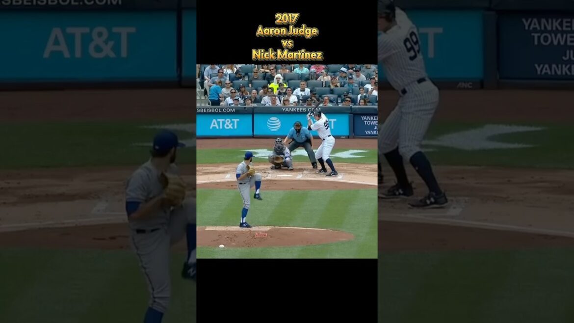 Aaron Judge vs Nick Martinez 2017 MLB all pitch NewYork Yankees Aaron Judge #shorts