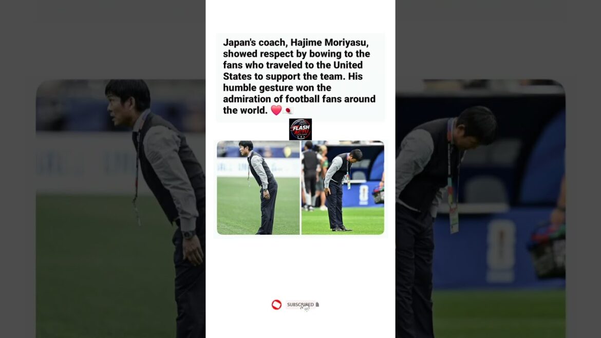 Why Everyone Respects Japan’s Coach Hajime Moriyasu! 🇯🇵👏 #Shorts #JapanFootball #Football