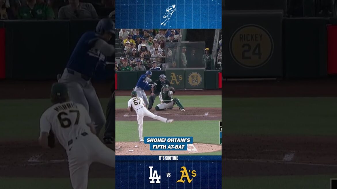 Shohei Ohtani's Fifth At-Bat VS Athletics Game 1