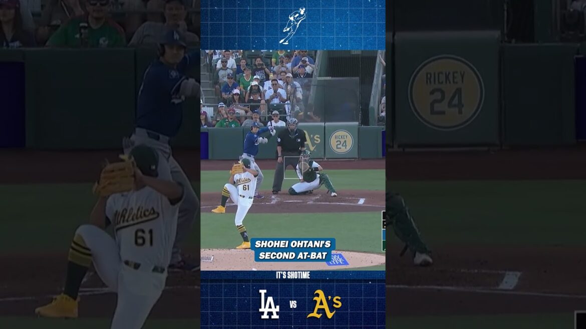 Shohei Ohtani's Second At-Bat VS Athletics Game 1