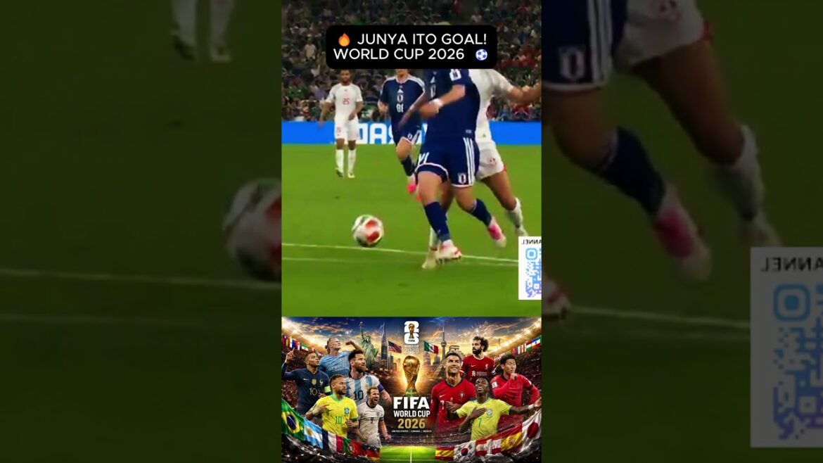 You Won't Believe Junya Ito's Goal Against Tunisia (Japan 3-0)
