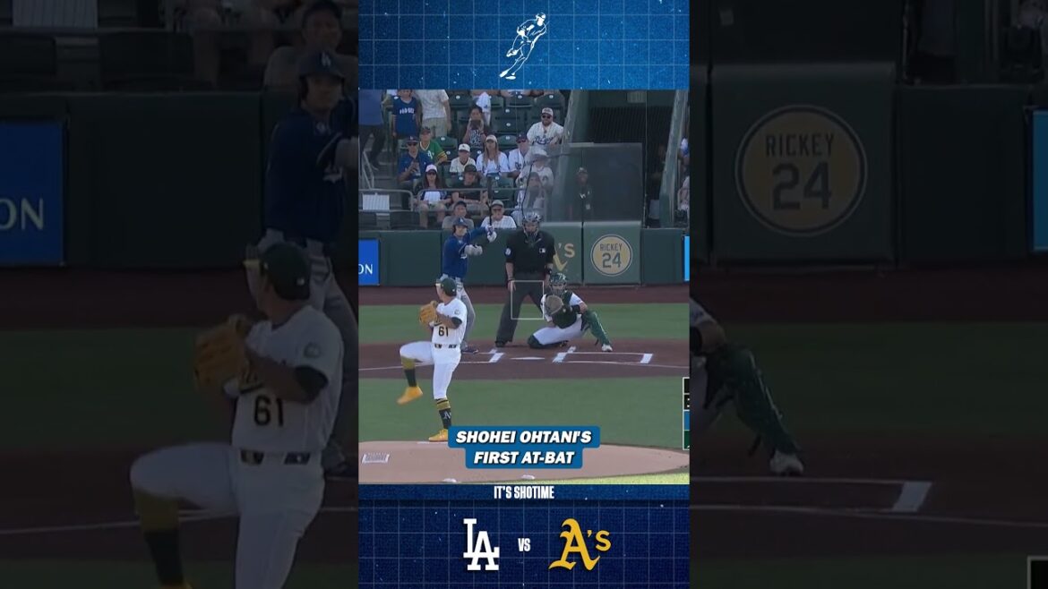 Shohei Ohtani's First At-Bat VS Athletics Game 1