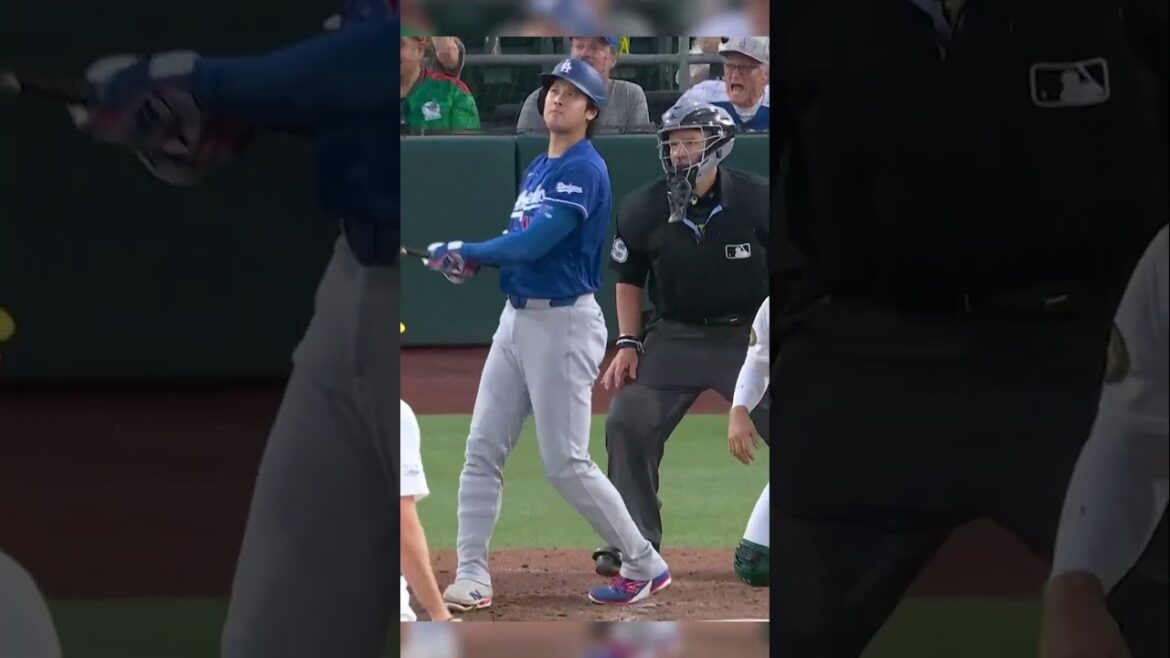 The tank and toss 😤 Shohei Ohtani had only one thing in mind with this ferocious swing
