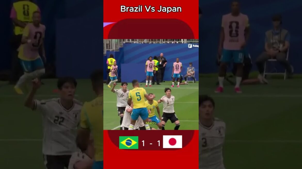 Highlight Brazil 2 Vs 1 Japan #shortvideo #worldcup #fifaworldcup #brazil #japan #vinicius #kamada