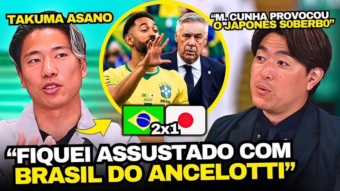ASANO AND JAPANESE TV SURRENDERED TO ANCELOTTI'S BRAZIL AND MATHEUS CUNHA'S PROVOCATION