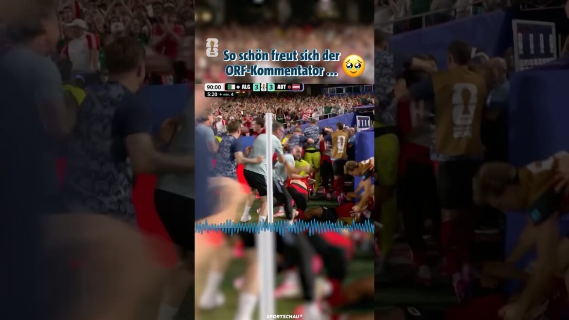 3:3 in the 90th! 😱 Austria commentator completely freaks out 🤩 | Sports show #shorts