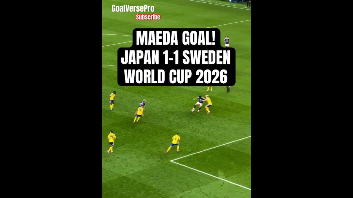 Daizen Maeda Goal! Japan 1-1 Sweden | Samurai Blue FIFA World Cup 2026 Highlights Daizen Maeda Goal! Japan 1-1 Sweden | Samurai Blue FIFA World Cup 2026 Highlights