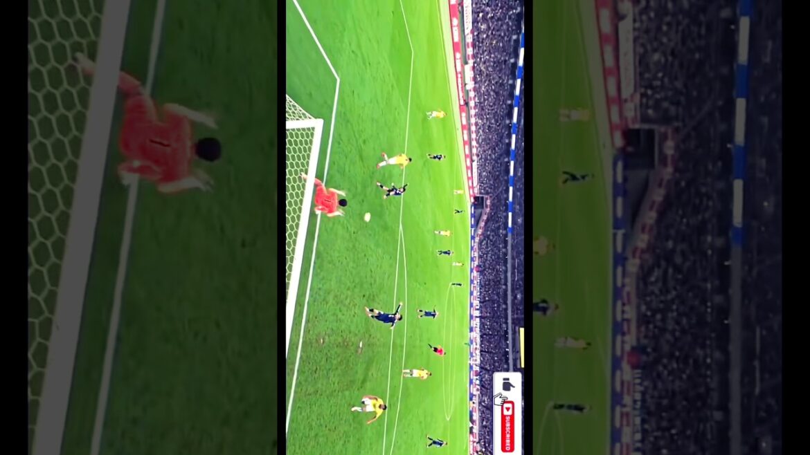 Japan 1st goal against brazil 🤯 #brazil #japan #football