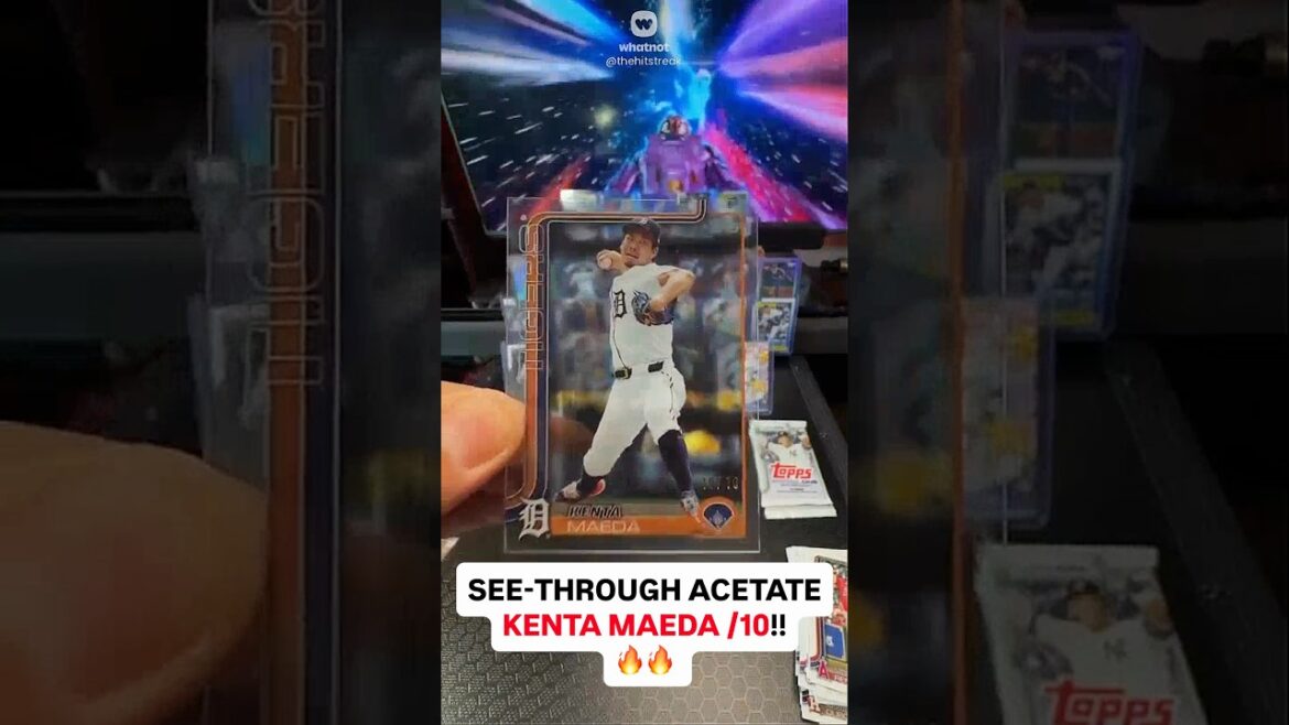 Kenta Maeda Acetate 10/10 Pulled!! (2025 Topps Baseball Series 1) #topps #kentamaeda #tigers