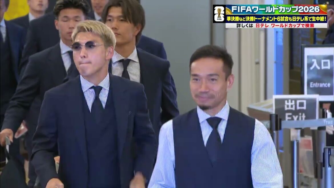 【breaking news! Japan national team returns]Japan national soccer team coach Hajime Moriyasu and others return to Haneda Airport | FIFA World Cup 2026