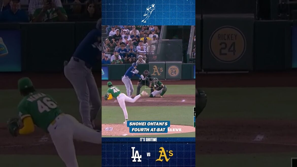 Shohei Ohtani's Fourth At-Bat VS Athletics Game 3