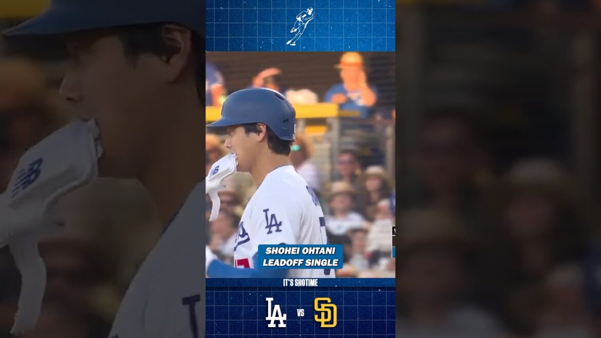 Shohei Ohtani Leads Things Off With A Single