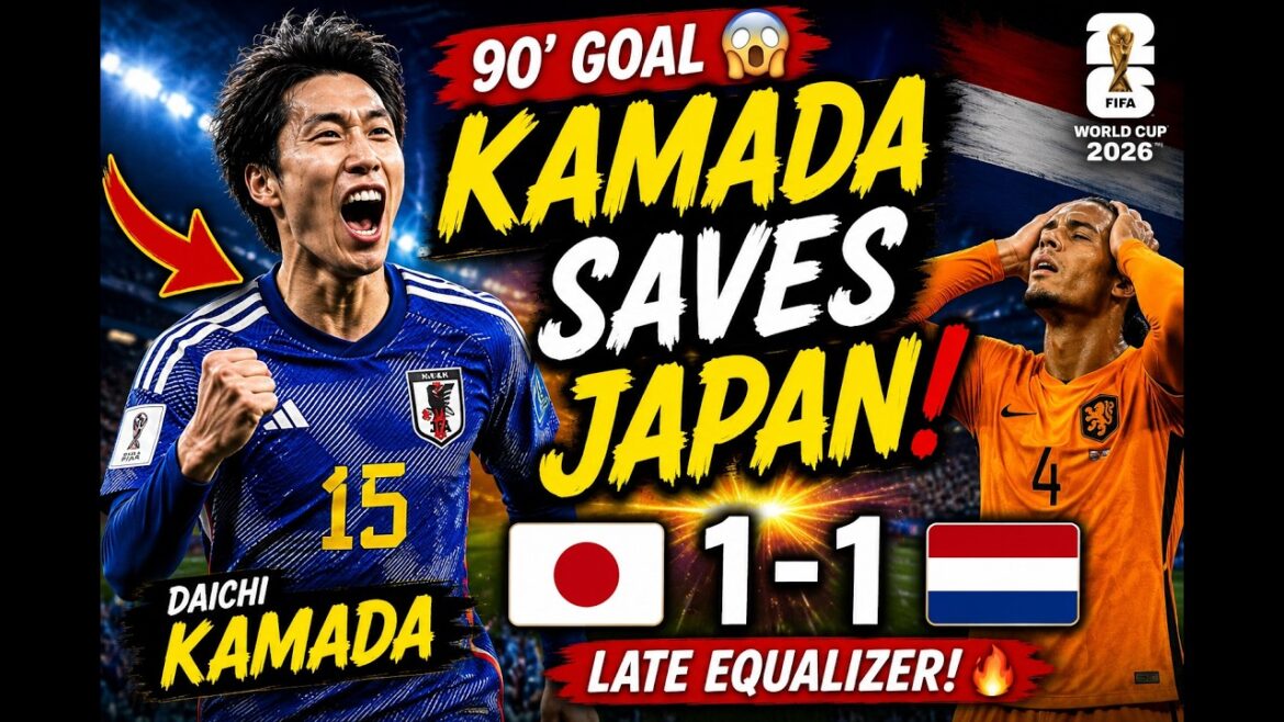😱 Daichi Kamada’s Last-Minute Equalizer Saves Japan! 🇯🇵 vs 🇳🇱 Netherlands | FIFA World Cup 2026 😱 Daichi Kamada's Last-Minute Equalizer Saves Japan! 🇯🇵 vs 🇳🇱 Netherlands | FIFA World Cup 2026