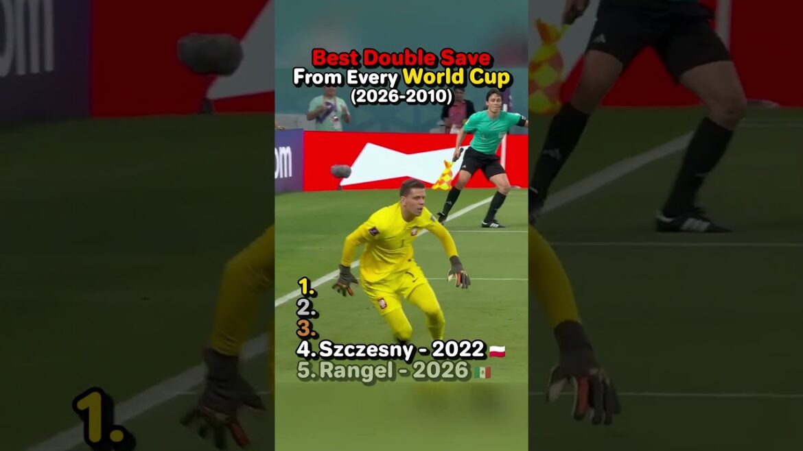 The Most Insane World Cup Double Saves🤯🧤
