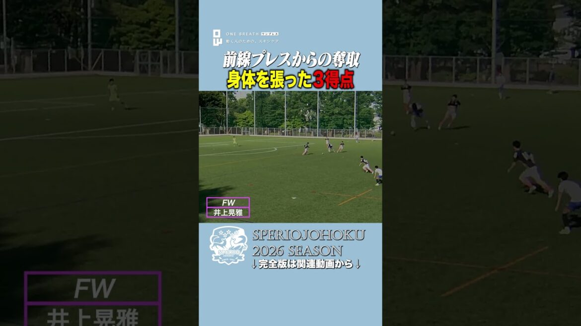[3 impressive shots]Preparations for the next match are complete. Hat trick moment from high press!