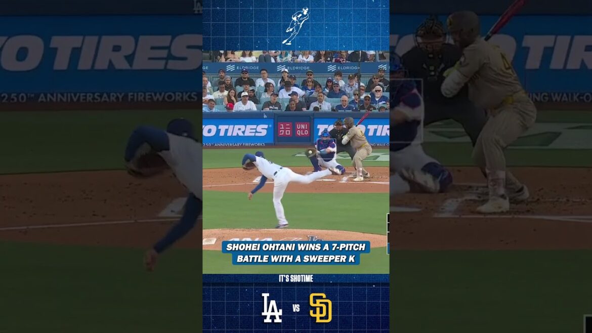 Shohei Ohtani Wins 7-Pitch Battle With Nasty Sweeper