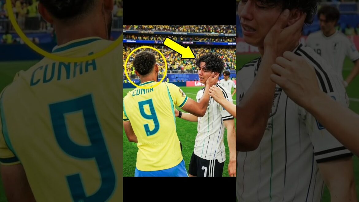 MATHEUS CUNHA CONSOLATED THE JAPANESE PLAYER!🥹🇧🇷