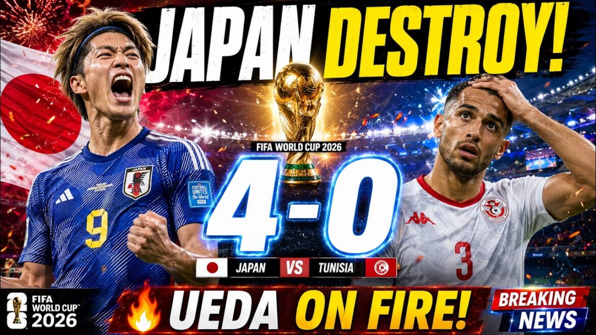 JAPAN 4-0 TUNISIA! 🇯🇵 Samurai Blue RUN RIOT in FIFA World Cup 2026 JAPAN 4-0 TUNISIA! 🇯🇵 Samurai Blue RUN RIOT in FIFA World Cup 2026