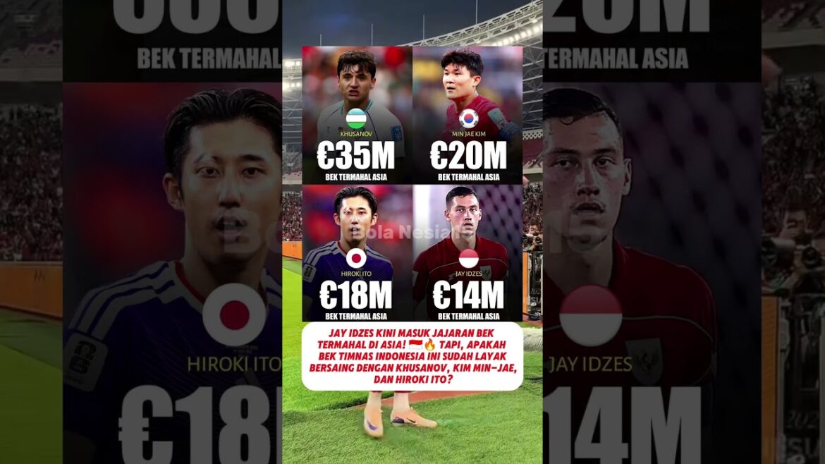 Asia’s 4 most expensive defenders, Jay Idzes is on the list! Asia's 4 most expensive defenders, Jay Idzes is on the list!