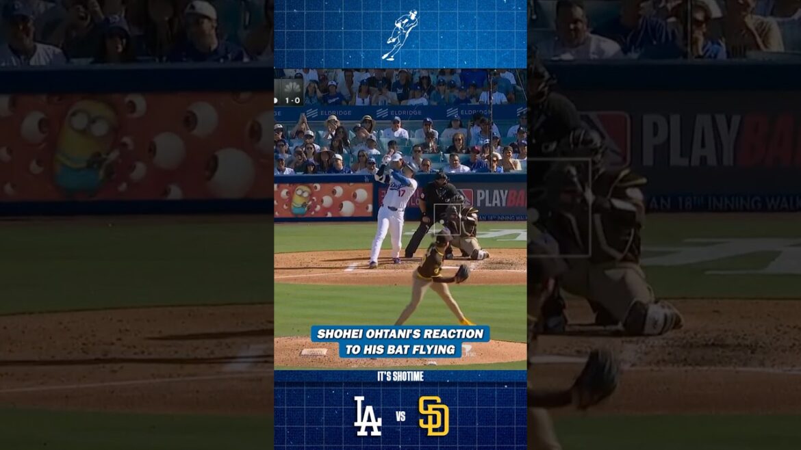 Shohei Ohtani's Hilarious Reaction To His Bat Flying Away