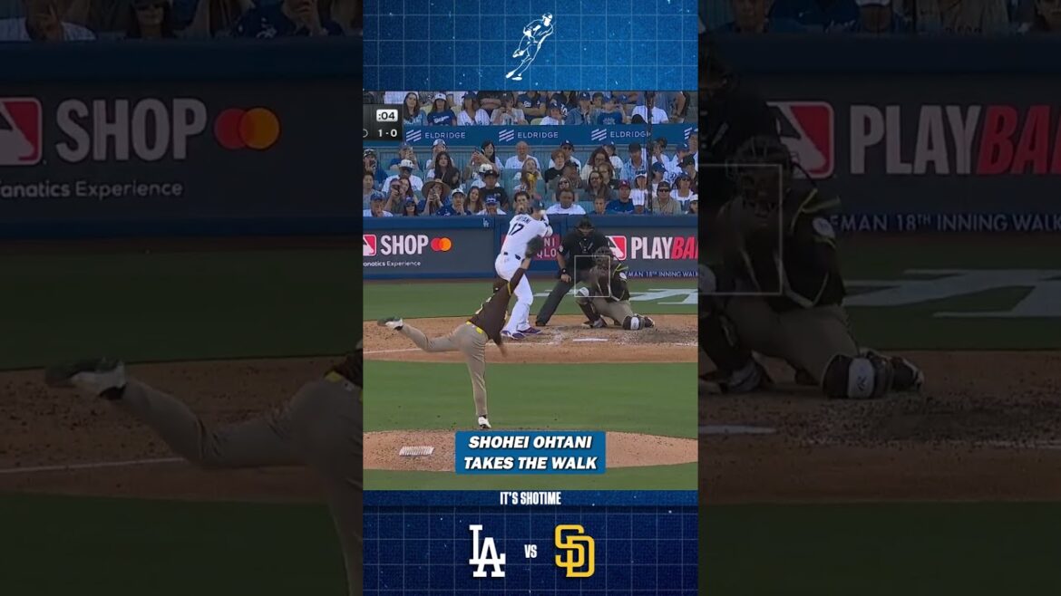 Shohei Ohtani Draws A Walk In The 6th Inning