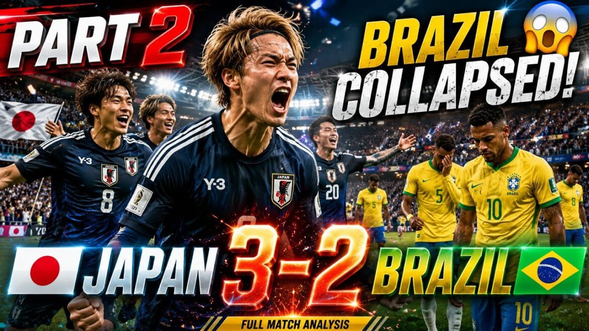 🔥 JAPAN vs BRAZIL PART 2 | THE COMEBACK THAT SHOCKED THE WORLD! 🇯🇵⚽🇧🇷 🔥 JAPAN vs BRAZIL PART 2 | THE COMEBACK THAT SHOCKED THE WORLD! 🇯🇵⚽🇧🇷