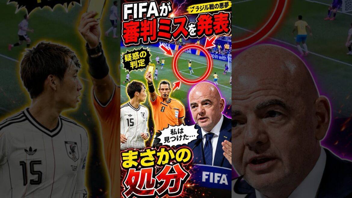 Has the International Football Federation finally apologized? Suspicious decisions that hit the Japanese national team, a nightmare against Brazil Has the International Football Federation finally apologized? Suspicious decisions that hit the Japanese national team, a nightmare against Brazil