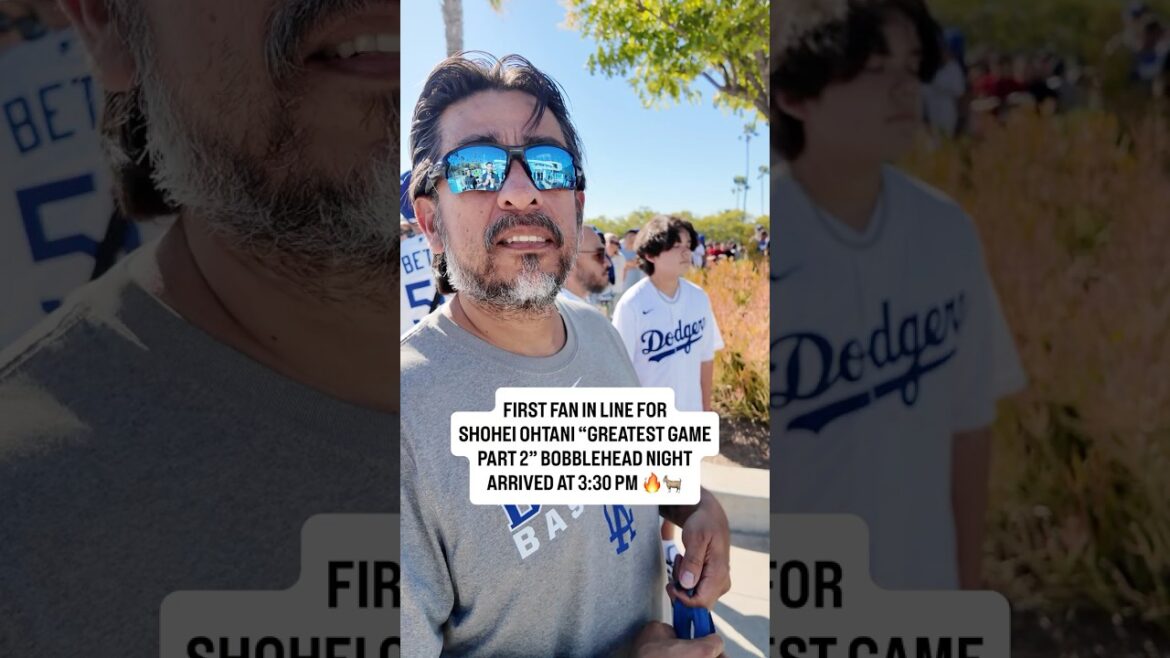 Fans arrive to Dodger Stadium hours before game for Shohei Ohtani bobblehead!