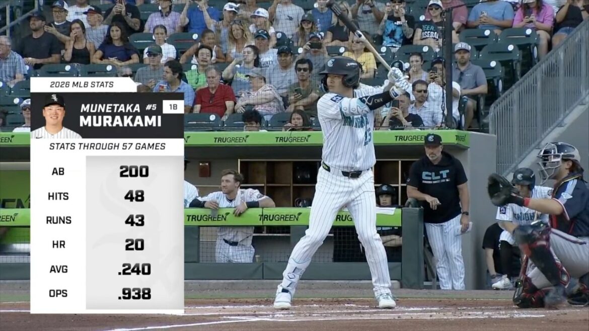 [Munetaka Murakami]First RBI after returning!! 2026/07/08 vs Brewers 3A Chicago White Sox Munetaka Murakami Chicago White Sox #Rikufu Nishida #Yakult