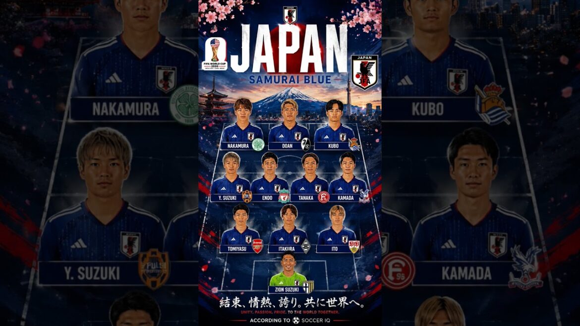 Japan 🇯🇵🔥official squad for fifa worldcup 2026 #fifa26 #worldcup