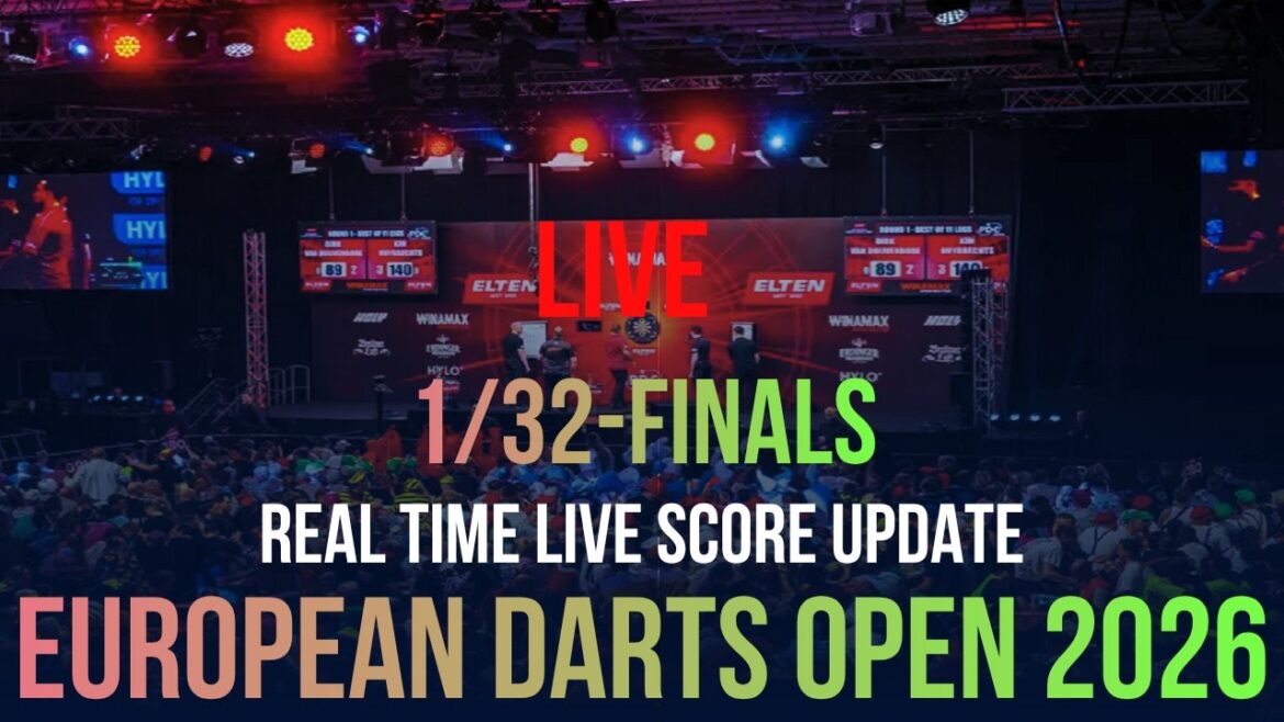 European Darts Open 2026 | 1/32-Finals Day 1 | European Tour 10 | Live Score Update European Darts Open 2026 | 1/32-Finals Day 1 | European Tour 10 | Live Score Update