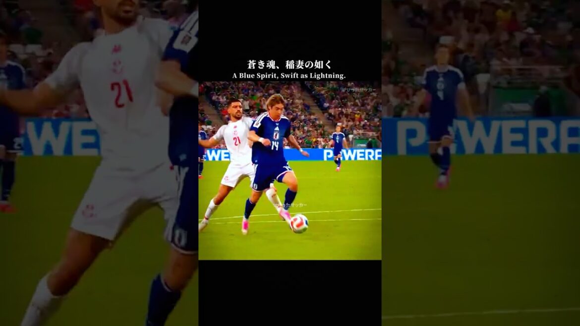 Blue soul, like lightning⚡️ #Junya Ito #Japan national soccer team #shorts
