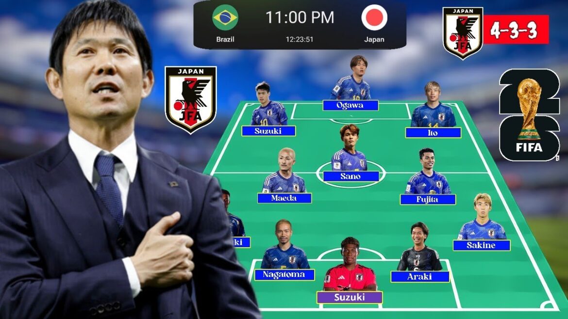Brazil Vs Japan World Cup Match 2026 Hajime Moriyasu Announces Japan Lineup ~ Japan's News 2026