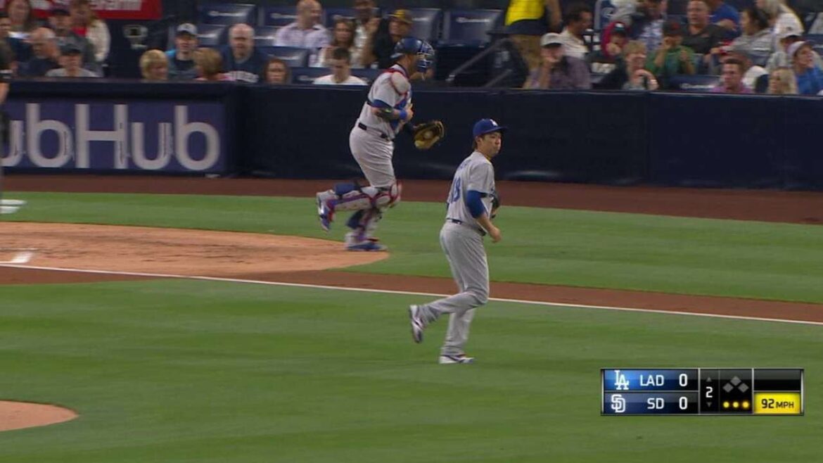 LAD@SD: Maeda K's Renfroe to strike out the side