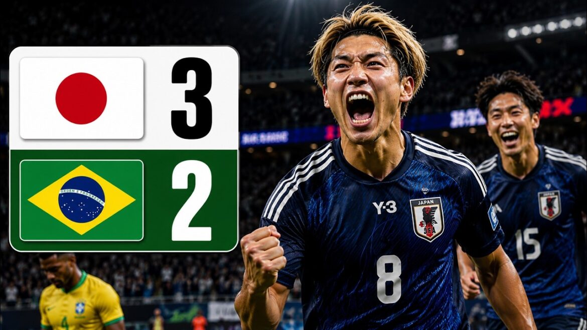 Japan's Stunning 3-2 Comeback Against Brazil! 🇯🇵🇧🇷