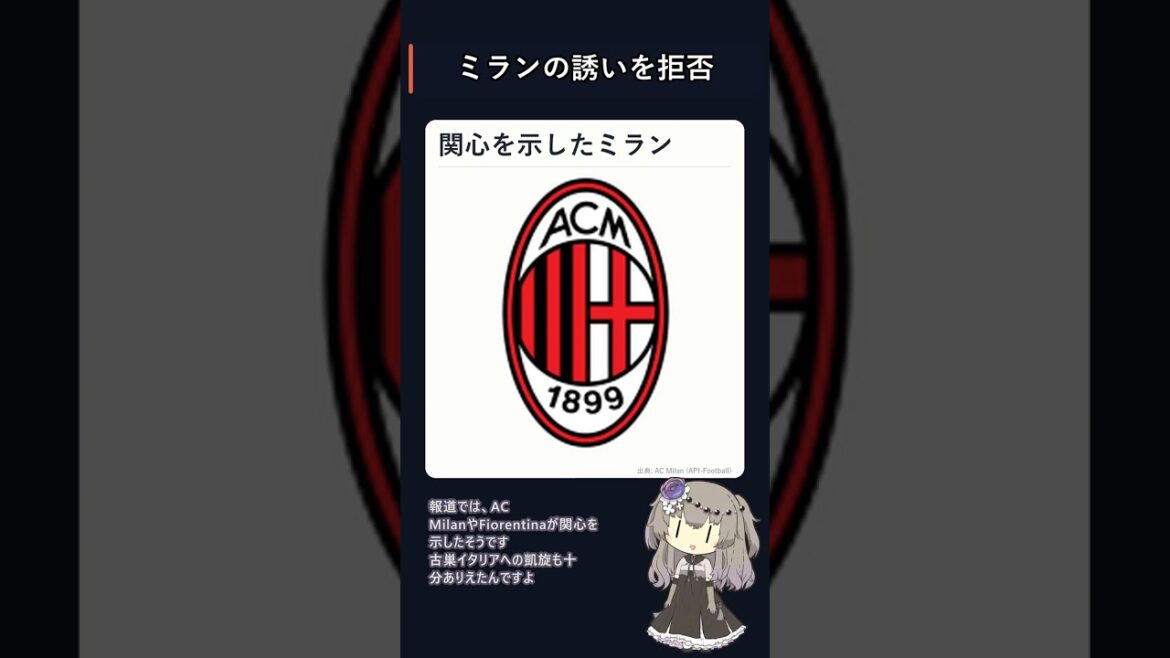 [Transfer]Daichi Kamata rejects Milan's invitation and remains at Palace ⚽